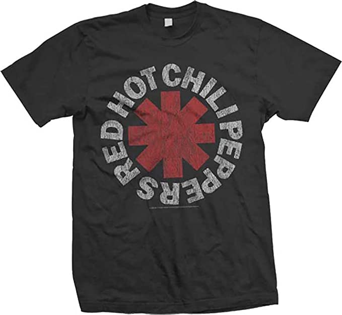 black men red hot chili peppers tshirt